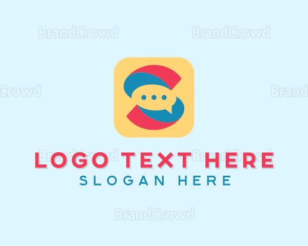 Letter S Messaging App Logo