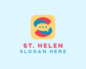 Letter S Messaging App  logo design