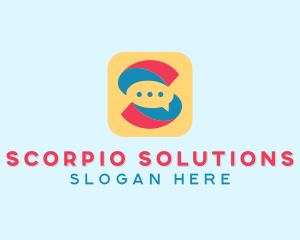 Letter S Messaging App  logo design