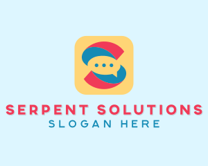 Letter S Messaging App  logo design