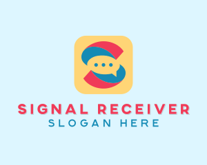 Letter S Messaging App  logo design