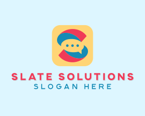 Letter S Messaging App  logo design