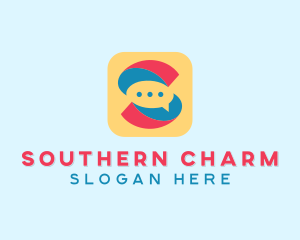 Letter S Messaging App  logo design