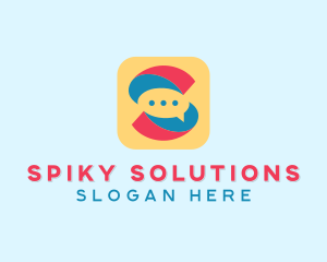 Letter S Messaging App  logo design