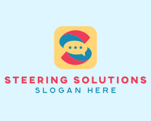 Letter S Messaging App  logo design