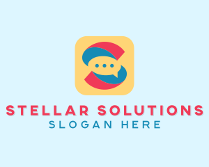 Letter S Messaging App  logo design