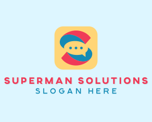 Letter S Messaging App  logo design