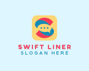 Letter S Messaging App  logo design