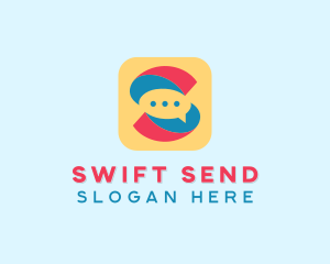 Letter S Messaging App  logo design