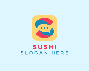 Letter S Messaging App  logo design