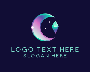 Fashion - Cosmic Crystal Gem logo design