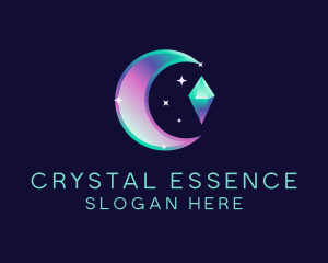 Cosmic Crystal Gem logo design