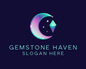 Cosmic Crystal Gem logo design