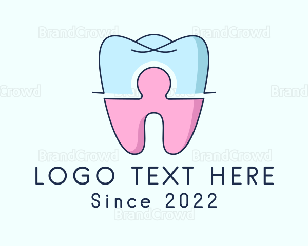 Healthcare Tooth Puzzle Logo