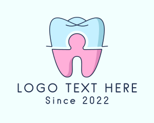Cosmetic Dentistry - Healthcare Tooth Puzzle logo design