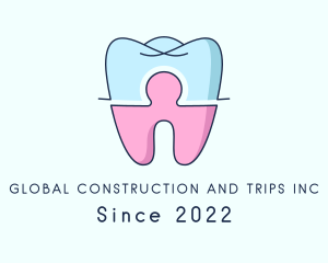 Healthcare Tooth Puzzle logo design