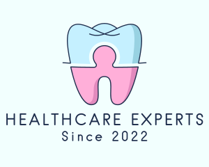 Healthcare Tooth Puzzle logo design