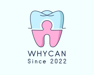 Cosmetic Dentistry - Healthcare Tooth Puzzle logo design