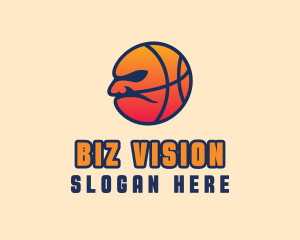 Angry Basketball Sports logo design