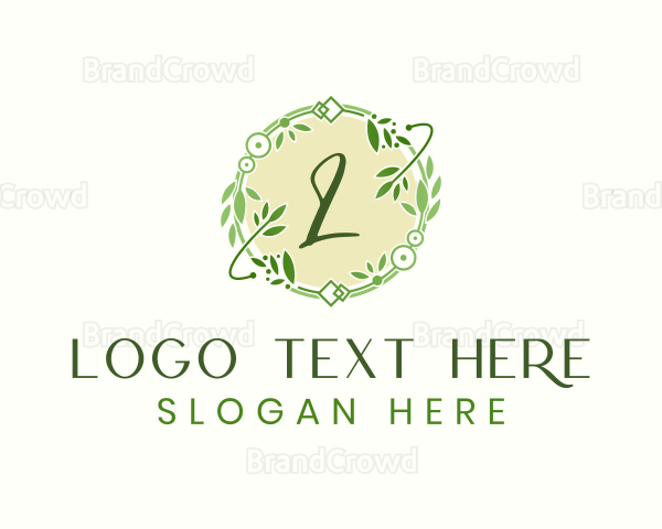 Leaf Spa Ornament Logo