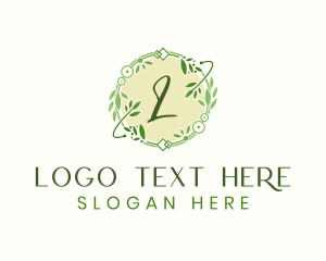 Vegetarian - Leaf Spa Ornament logo design