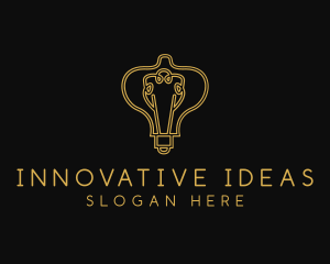 Light Bulb Electricity logo design