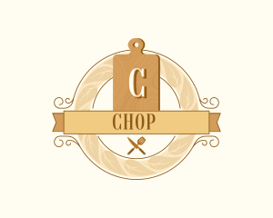 Culinary Chopping Utensils logo design