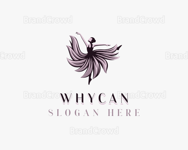 Woman Ballet Dancer Logo