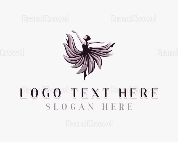 Woman Ballet Dancer Logo