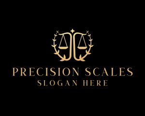 Judiciary Law Scale  logo design