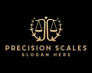 Judiciary Law Scale  logo design