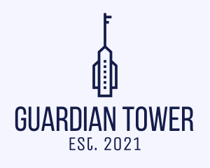 Blue Key Tower logo design