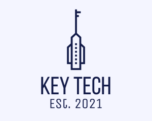 Blue Key Tower logo design