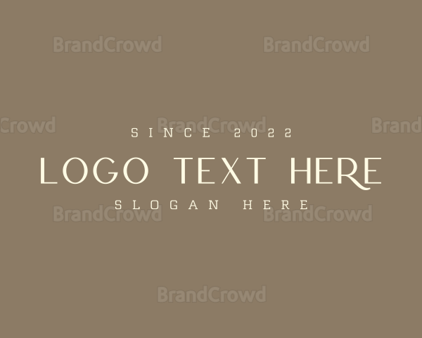 Elegant Neutral Brand Logo