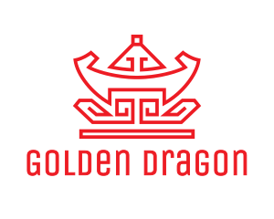 Chinese - Red Chinese Nugget logo design