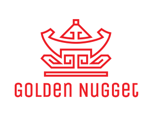 Nugget - Red Chinese Nugget logo design