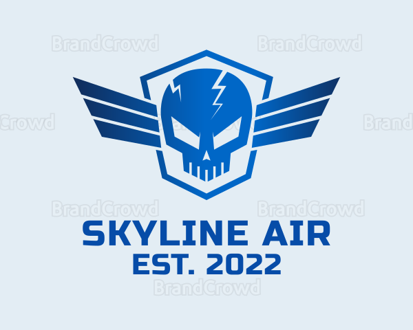 Skull Wing Shield Logo