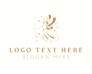 Elegant Magical Fairy logo design