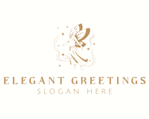 Elegant Magical Fairy logo design