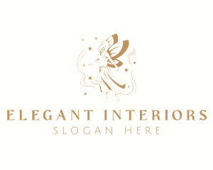 Elegant Magical Fairy logo design