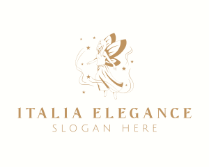 Elegant Magical Fairy logo design