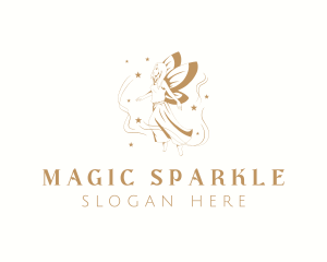 Elegant Magical Fairy logo design