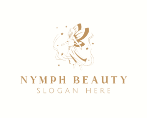 Nymph - Elegant Magical Fairy logo design