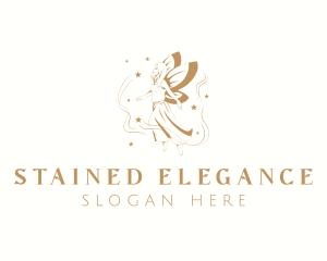 Elegant Magical Fairy logo design