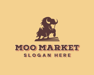 Wild Bovine Cattle logo design