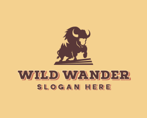 Wild Bovine Cattle logo design