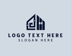 House - Plumber Pipe Drainage logo design