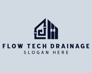 Drainage - Plumber Pipe Drainage logo design