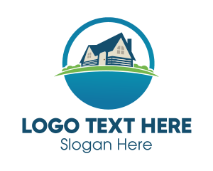 Lodge - Home Real Estate logo design