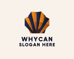 Sea Shell Paper Origami  Logo